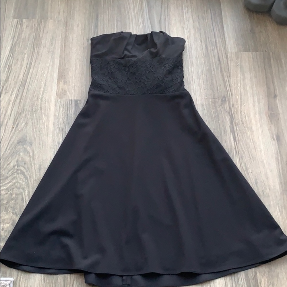 Perfect a line black cocktail dress!
